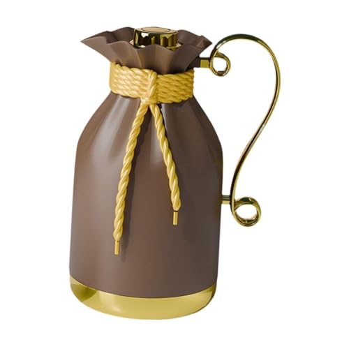 KiBcsLic Isolierte Kaffeekaraffe Teekanne Glaskanne Isolierkrug mit Elegantem Arabischem Design Geschmacksneutral Wärmespeichernd für Camping Haushalt Büro Ver, Braun KiBcsLic Isolierte Kaffeekaraffe Teekanne Glaskanne Isolierkrug mit Elegantem Arabischem Design Geschmacksneutral Wärmespeichernd für Camping Haushalt Büro Ver, Braun von KiBcsLic