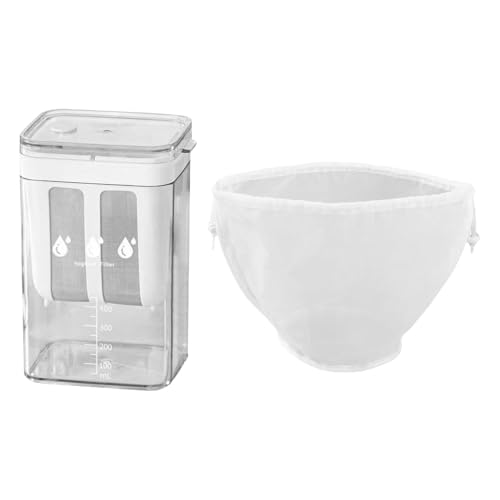 KiBcsLic Joghurtzubereiter mit Integriertem Sieb Und Molkenabscheider, 1100 ml mit Skala KiBcsLic Joghurtzubereiter mit Integriertem Sieb Und Molkenabscheider, 1100 ml mit Skala von KiBcsLic