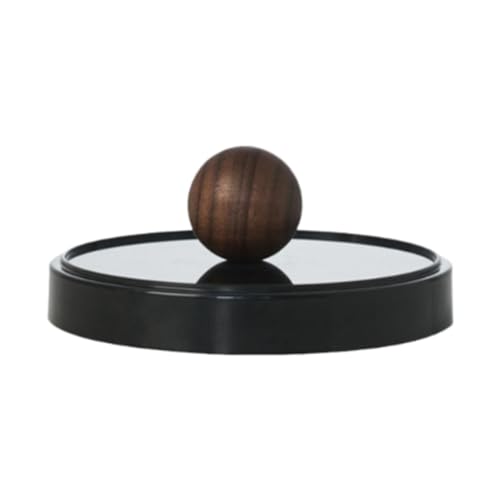 KiBcsLic Kaffeebecher Abdeckung, Teetassendeckel, Staubdicht, 10 cm, Getränkebecher Abdeckung, Wiederverwendbarer Becherdeckel für Büro, Winter, Outdoor, Pende, Schwarz von KiBcsLic