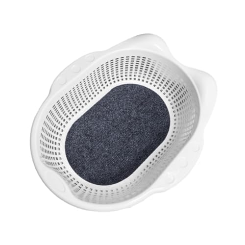 KiBcsLic Katzenbett Weiches Nest mit Rutschfestem Loungekorb Robuster Verarbeitung Und Sauberer Belüftung für Kuscheligen Schlaf für Katzen Kleine Hunde Innen, Weiß KiBcsLic Katzenbett Weiches Nest mit Rutschfestem Loungekorb Robuster Verarbeitung Und Sauberer Belüftung für Kuscheligen Schlaf für Katzen Kleine Hunde Innen, Weiß von KiBcsLic