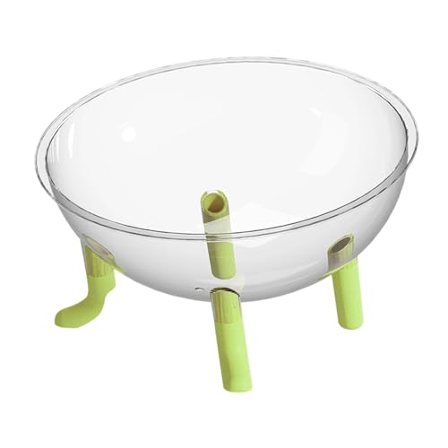 KiBcsLic Katzenbett in Space Capsule-Form, Acryl-Schüssel, transparente Kuppel, leicht, zu reinigen, erhöhte Möbel, stabiles Haustierbett, Schlafnest, GrÜn von KiBcsLic