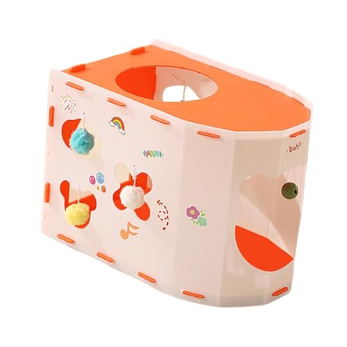 KiBcsLic Katzenhaus Als Spielplatz für Katzen Und Kätzchen EIN Katzenbett Als Ruheort Und Katzenhöhle Inklusive Lustiger Aufkleber für Jeden Wohnbereich, Orange KiBcsLic Katzenhaus Als Spielplatz für Katzen Und Kätzchen EIN Katzenbett Als Ruheort Und Katzenhöhle Inklusive Lustiger Aufkleber für Jeden Wohnbereich, Orange von KiBcsLic
