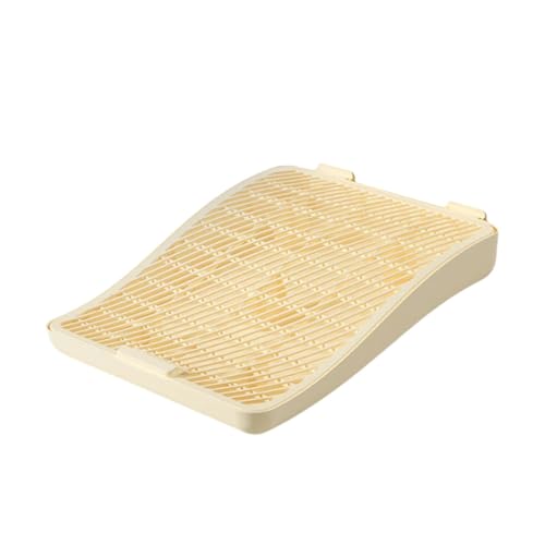 KiBcsLic Katzenstreu Auffangmatte, Katzenrampe Zum Reinigen, Robustes Katzenstreu Auffangpad, Doppellagig, für Kätzchen, Gelb KiBcsLic Katzenstreu Auffangmatte, Katzenrampe Zum Reinigen, Robustes Katzenstreu Auffangpad, Doppellagig, für Kätzchen, Gelb von KiBcsLic