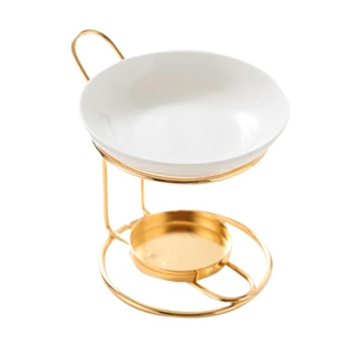 KiBcsLic Keramikbrenner für ätherische Öle, Abnehmbare Schale, Dufthalter, Ölwärmer, Teelichthalter für Den Tisch Im Spa Raum, Gold KiBcsLic Keramikbrenner für ätherische Öle, Abnehmbare Schale, Dufthalter, Ölwärmer, Teelichthalter für Den Tisch Im Spa Raum, Gold von KiBcsLic