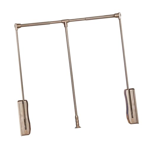 KiBcsLic Kleiderlift Garderobenlift Kleiderstange Schranklift mit Ergonomischer Gestaltung für Sanftes Bewegen Der Kleidung für Die Organisation Im Schlafzimm, Braun KiBcsLic Kleiderlift Garderobenlift Kleiderstange Schranklift mit Ergonomischer Gestaltung für Sanftes Bewegen Der Kleidung für Die Organisation Im Schlafzimm, Braun von KiBcsLic
