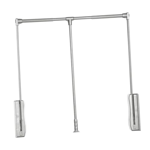 KiBcsLic Kleiderlift Garderobenlift Kleiderstange Schranklift mit Ergonomischer Gestaltung für Sanftes Bewegen Der Kleidung für Die Organisation Im Schlafzimm, Silber KiBcsLic Kleiderlift Garderobenlift Kleiderstange Schranklift mit Ergonomischer Gestaltung für Sanftes Bewegen Der Kleidung für Die Organisation Im Schlafzimm, Silber von KiBcsLic