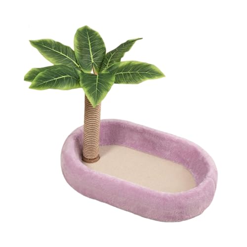 KiBcsLic Kratzbaum Als Kratzbrett Und Katzenbett Zur Krallenpflege Und Als Spielzeug Eine Kombination Aus Kratzfläche Und Liegemulde für Die Tägliche Bewegung, Lila von KiBcsLic