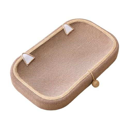 KiBcsLic Kratzbrett Kratzmatte Kratzbett Krallenschärfer Katzenkratzmöbel Aus Robustem Sisal mit Spielball für Wohnungskatzen Zum Schutz von Möbeln, 66cmx40cmx9cm KiBcsLic Kratzbrett Kratzmatte Kratzbett Krallenschärfer Katzenkratzmöbel Aus Robustem Sisal mit Spielball für Wohnungskatzen Zum Schutz von Möbeln, 66cmx40cmx9cm von KiBcsLic