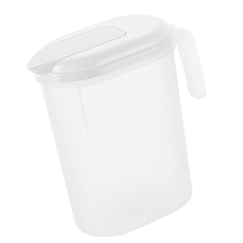 KiBcsLic Krug mit Deckel Cold Brew Wasserkocher Wasserkrug Getränkebehälter für Eistee Milch Limonade Getränkerestaurant, 1.8 L von KiBcsLic