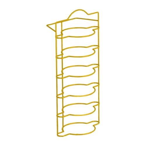 KiBcsLic Küchenregal Als Arbeitsplatten Aufbewahrung Robustes Tischregal Aus Metall mit 6 Ebenen Geschirrständer Und Vorbereitungshilfe für Eine Organisierte K, Gold KiBcsLic Küchenregal Als Arbeitsplatten Aufbewahrung Robustes Tischregal Aus Metall mit 6 Ebenen Geschirrständer Und Vorbereitungshilfe für Eine Organisierte K, Gold von KiBcsLic