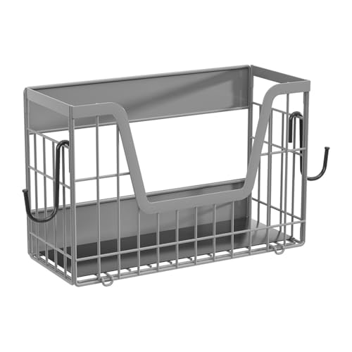 KiBcsLic Kühlschrank Seitenregal Organizer, Mehrzweck Metallkorb, Gewürzregal für Küche, Haushalt, Schrank, Metalloberfläche, Grau KiBcsLic Kühlschrank Seitenregal Organizer, Mehrzweck Metallkorb, Gewürzregal für Küche, Haushalt, Schrank, Metalloberfläche, Grau von KiBcsLic