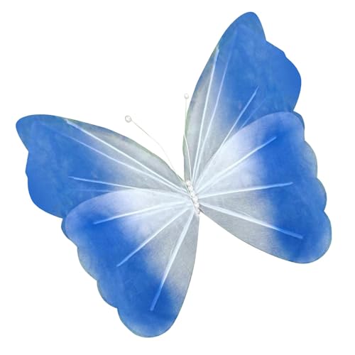 KiBcsLic Künstliche Schmetterlingsdekoration, Foto Requisiten, DIY, Großer Schmetterling, Wohnzimmer Hochzeitsdekoration, Dunkelblauer Farbverlauf KiBcsLic Künstliche Schmetterlingsdekoration, Foto Requisiten, DIY, Großer Schmetterling, Wohnzimmer Hochzeitsdekoration, Dunkelblauer Farbverlauf von KiBcsLic