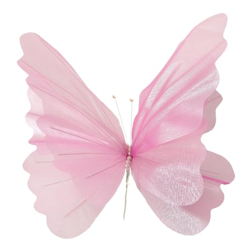 KiBcsLic Künstlicher Schmetterling Als Wanddekoration Und Hochzeitsrequisit EIN Partyschmuck mit Irisierendem Effekt für Innen Und Außendekoration Sowie Empfän, Rosa KiBcsLic Künstlicher Schmetterling Als Wanddekoration Und Hochzeitsrequisit EIN Partyschmuck mit Irisierendem Effekt für Innen Und Außendekoration Sowie Empfän, Rosa von KiBcsLic