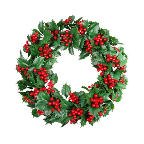 KiBcsLic Künstlicher Weihnachtskranz, Weihnachtsgirlande, Grüne Blätter, Künstliche Tür von KiBcsLic