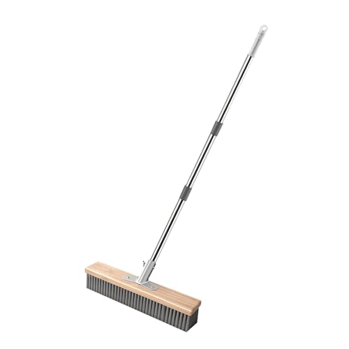 KiBcsLic Langlebige Edelstahl Bürste mit Holzgriff Zur Reinigung von Beton Fliesen Und Großen Flächen mit Stabilem Stiel für Innen Und Außenbereich, 30cm KiBcsLic Langlebige Edelstahl Bürste mit Holzgriff Zur Reinigung von Beton Fliesen Und Großen Flächen mit Stabilem Stiel für Innen Und Außenbereich, 30cm von KiBcsLic