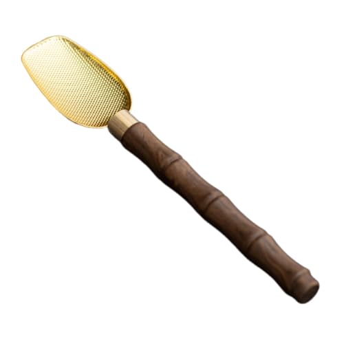 KiBcsLic Matcha Chashaku Tragbares Zubehör Utensilien Handwerk Handgefertigter Teelöffel für Die Matcha Zeremonie Als Tolles Geschenk für Zuhause Und Den Tisch, Gold von KiBcsLic