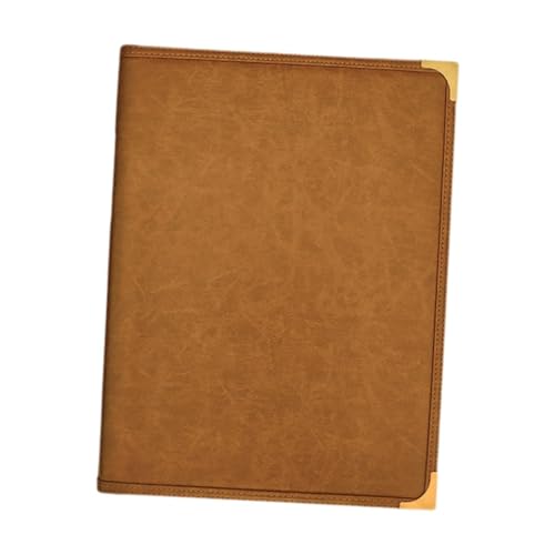 KiBcsLic Menüabdeckung, Menüordner, 9,6 x 12,6 Zoll, Menühalter für Bar, Party, Restaurant, Café, Braun von KiBcsLic