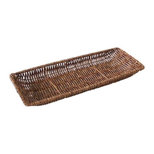 KiBcsLic Nachahmung Rattan Lagerung Korb Decor Leichte Display Handwoven KiBcsLic Nachahmung Rattan Lagerung Korb Decor Leichte Display Handwoven von KiBcsLic
