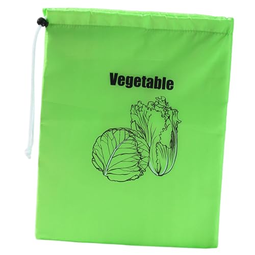 KiBcsLic Obst Aufbewahrungsbeutel Gemüsebeutel Frischhaltebeutel Vorratsbeutel Aus Polyester Und Aluminiumfolie mit Praktischem Zugband für Längere Frische für, GrÜn KiBcsLic Obst Aufbewahrungsbeutel Gemüsebeutel Frischhaltebeutel Vorratsbeutel Aus Polyester Und Aluminiumfolie mit Praktischem Zugband für Längere Frische für, GrÜn von KiBcsLic