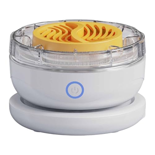 KiBcsLic Obstreiniger Gemüse Und Obst Waschgerät Lebensmittelreiniger Wasserdicht Tragbar Wiederaufladbar PP Material für Haushalt Küche Büro, Weiß von KiBcsLic