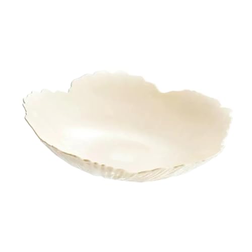 KiBcsLic Obstschale Gemüsekorb Servierschale Dekoteller Als Eleganter Aufbewahrungsbehälter mit Glatten Linien für Den Gebrauch in Esszimmer Und Eingangsbereic, Creme KiBcsLic Obstschale Gemüsekorb Servierschale Dekoteller Als Eleganter Aufbewahrungsbehälter mit Glatten Linien für Den Gebrauch in Esszimmer Und Eingangsbereic, Creme von KiBcsLic