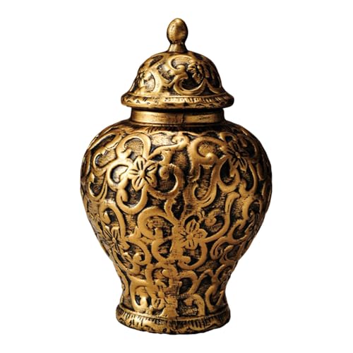 KiBcsLic Porzellan Ingwerglas, Schreibtisch Ornament, Blumenarrangement, Traditionelles Tempelglas, Teebehälter für Die Schreibtischdekoration Im Wohnzimmer, groß von KiBcsLic