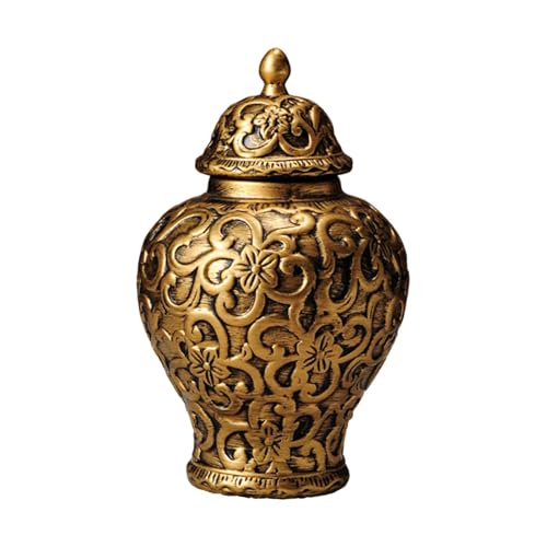 KiBcsLic Porzellan Ingwerglas, Schreibtisch Ornament, Blumenarrangement, Traditionelles Tempelglas, Teebehälter für Die Schreibtischdekoration Im Wohnzimmer, klein von KiBcsLic