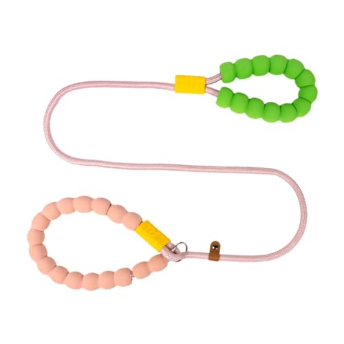 KiBcsLic Robuste Hundeleine aus Nylon mit bequemem Griff für Aktivitäten im Freien, Rosa von KiBcsLic