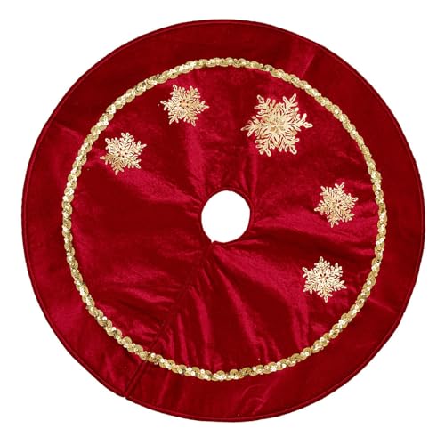 KiBcsLic Runder Weihnachtsrock für Silvesterparty, Wintereingang, Hotel, 90cmx90cm von KiBcsLic