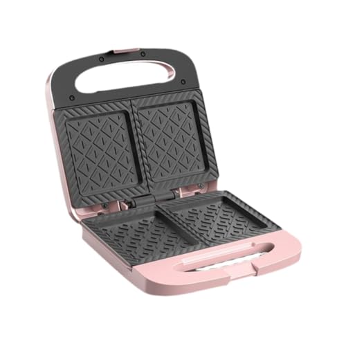 KiBcsLic Sandwichmaker Elektrischer Frühstücksautomat Waffelmaschine Grill Paninipresse Ergonomischer Griff Aus PP für Kleine Küche Büro Ausflug, Rosa KiBcsLic Sandwichmaker Elektrischer Frühstücksautomat Waffelmaschine Grill Paninipresse Ergonomischer Griff Aus PP für Kleine Küche Büro Ausflug, Rosa von KiBcsLic