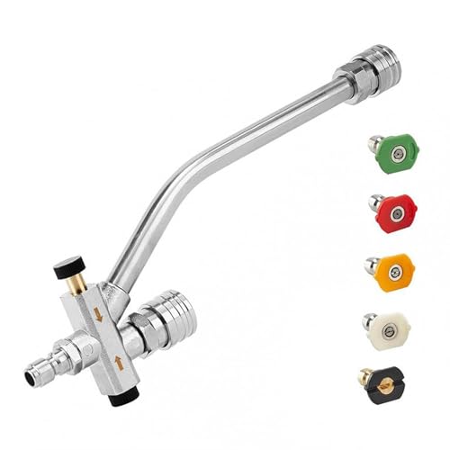 KiBcsLic Schaumkanone Doppelanschluss Zubehör 1/4 Zoll für Auto Beauty Gardening von KiBcsLic