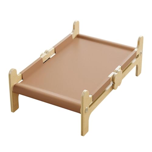 KiBcsLic Schlafbett für Haustiere Aus Holz, Ideal für Camping, Picknicks Und Reisen, Braun KiBcsLic Schlafbett für Haustiere Aus Holz, Ideal für Camping, Picknicks Und Reisen, Braun von KiBcsLic