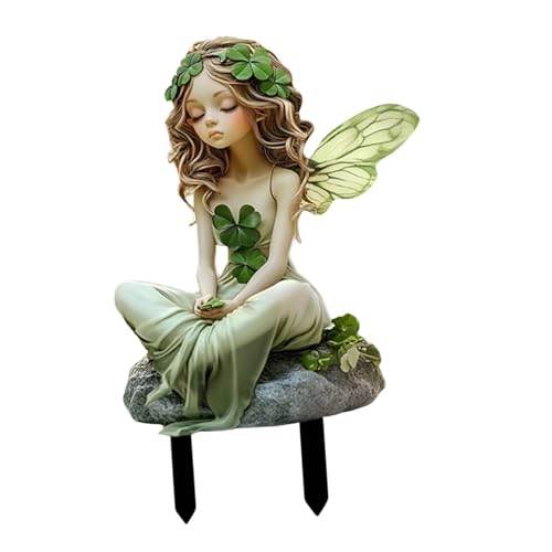 KiBcsLic Gartendekoration Figuren Sitzender Magischer Schmetterling Fee, Sitzende Fee Gartenfiguren, Garten Statue Elfen Statue 2D Harz Handwerk Gartendekoration für Blumenbeet Weg, Bonsai, Wiese KiBcsLic Gartendekoration Figuren Sitzender Magischer Schmetterling Fee, Sitzende Fee Gartenfiguren, Garten Statue Elfen Statue 2D Harz Handwerk Gartendekoration für Blumenbeet Weg, Bonsai, Wiese von KiBcsLic