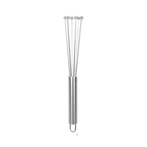 KiBcsLic Schneebesen Aus Edelstahl, Draht Schneebesen, Mehrzweck Perlenspitzen Design, Handmixer Zum Schlagen Und Mischen, Klein KiBcsLic Schneebesen Aus Edelstahl, Draht Schneebesen, Mehrzweck Perlenspitzen Design, Handmixer Zum Schlagen Und Mischen, Klein von KiBcsLic