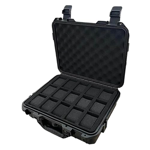 KiBcsLic Schutzkoffer Werkzeugaufbewahrung Hartbox Transportkiste Gerätekoffer mit Sicherem Verschlusssystem Und Wasserabweisender Eigenschaft für Outdoor Reis, Style C von KiBcsLic