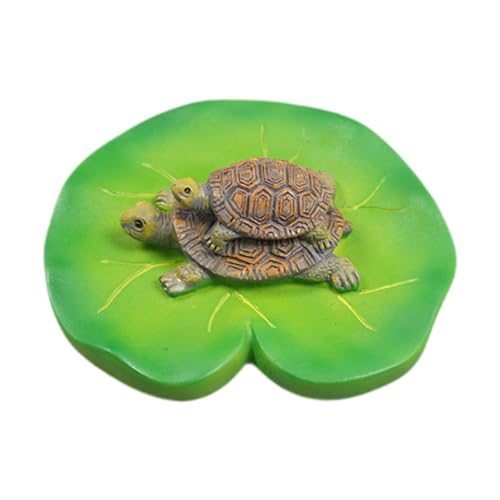 KiBcsLic Schwimmende Seerosenblatt mit Schildkröten Figur Mehrzweck Dekorative Simulierte KiBcsLic Schwimmende Seerosenblatt mit Schildkröten Figur Mehrzweck Dekorative Simulierte von KiBcsLic
