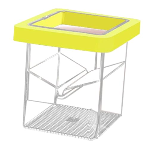 KiBcsLic Schwimmende Zuchtbox für Aquarien mit Transparenter Acrylstruktur, Gelb von KiBcsLic