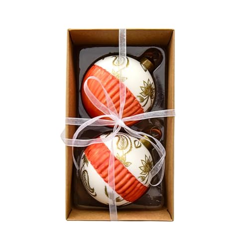KiBcsLic Set mit 2 Weihnachtskugeln, für Zuhause, Drinnen Und Neujahr, Style E KiBcsLic Set mit 2 Weihnachtskugeln, für Zuhause, Drinnen Und Neujahr, Style E von KiBcsLic