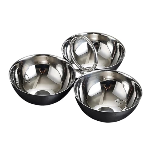 KiBcsLic Snackschalen Edelstahl Servierschalen Obstschalen mit Separaten Fächern für Vielseitiges Servieren von Snacks Und Früchten Tragbarer Griff für Küche W, Silber KiBcsLic Snackschalen Edelstahl Servierschalen Obstschalen mit Separaten Fächern für Vielseitiges Servieren von Snacks Und Früchten Tragbarer Griff für Küche W, Silber von KiBcsLic