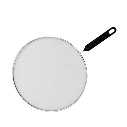 KiBcsLic Spritzschutz für Bratpfannen, Ölschutz mit Komfortablem Griff, Feinmaschiges Küchen Kochgerät, 25cm von KiBcsLic