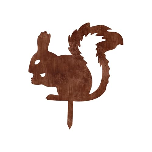 KiBcsLic Squirrel Gartenstecker Tier Skulptur Eisen Rasenfigur Wetterfest mit Lebensechtem Design für Garten Dekoration Innenhof Terrasse Außenbereich KiBcsLic Squirrel Gartenstecker Tier Skulptur Eisen Rasenfigur Wetterfest mit Lebensechtem Design für Garten Dekoration Innenhof Terrasse Außenbereich von KiBcsLic