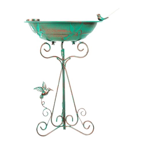 KiBcsLic Stehende Vogelbadschale Einweihungs Futterstation Outdoor Vogelfutterspender von KiBcsLic