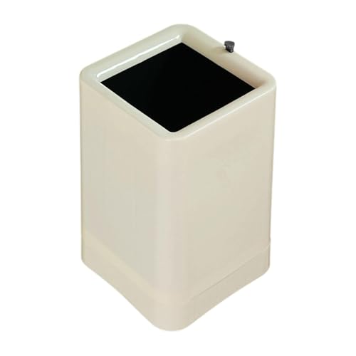 KiBcsLic Stilvolle Und Dekorative Mülltonne Ohne Deckel, 12 L, für Badezimmer, Büro, Hotel, Eingangsbereich, Wohnzimmer, Rechteckig von KiBcsLic