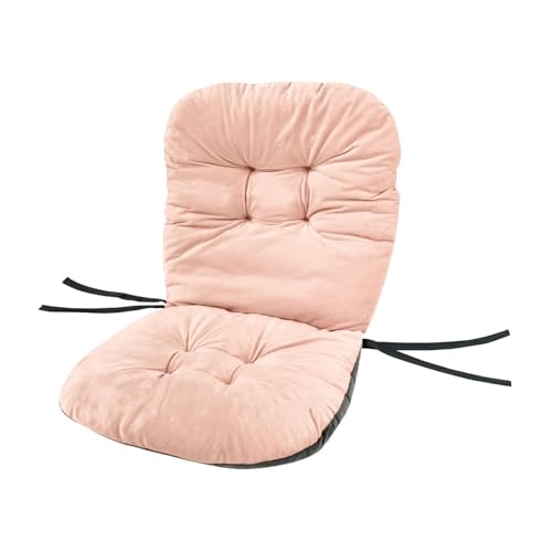 KiBcsLic Stuhlkissen mit Hoher Rückenlehne, Ersatzpolster für Schaukelstühle Und Chaiselongue Kissen Im Innenbereich, Rosa von KiBcsLic