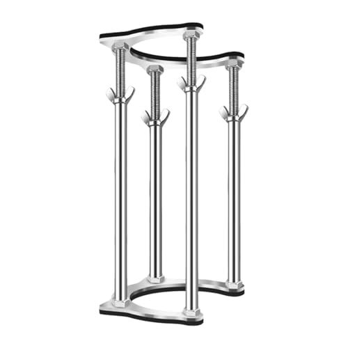 KiBcsLic Unterbau Spülbeckenhalterung, Verstellbar, unter Dem Spülbeckengestell, Multifunktional, Rutschfest, Stützbeine, Reparaturset für Badezimmer, Heimdeko, 41 Cm bis 51 Cm von KiBcsLic