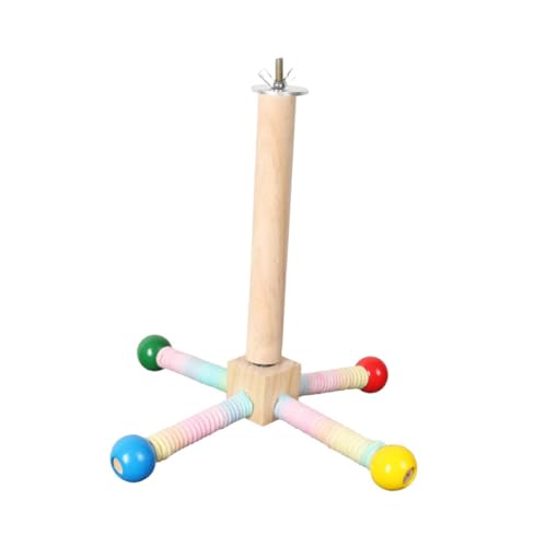 KiBcsLic Vogel Sitzstange Spielzeug Holz Übung Rad Papagei Spielzeug für Sittiche Lovebirds KiBcsLic Vogel Sitzstange Spielzeug Holz Übung Rad Papagei Spielzeug für Sittiche Lovebirds von KiBcsLic
