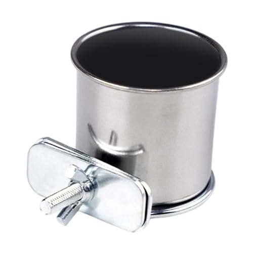 KiBcsLic Vogelfütterungsschale, Vogelkäfig Tasse, Abnehmbar, Vogelkäfig, Wasserzufuhr, Futternapf für Papageien, Unzertrennliche, Wellensittiche, Nymphensittic, Durchmesser 6.5 cm KiBcsLic Vogelfütterungsschale, Vogelkäfig Tasse, Abnehmbar, Vogelkäfig, Wasserzufuhr, Futternapf für Papageien, Unzertrennliche, Wellensittiche, Nymphensittic, Durchmesser 6.5 cm von KiBcsLic