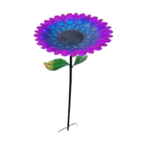 KiBcsLic Vogeltränke Futterstation Als Stehendes Vogelbad Aus Eisen in Blumenoptik mit Erdspieß Vogelfutterhaus Gartendeko für Den Außenbereich Und Als Gesche, Blau Lila KiBcsLic Vogeltränke Futterstation Als Stehendes Vogelbad Aus Eisen in Blumenoptik mit Erdspieß Vogelfutterhaus Gartendeko für Den Außenbereich Und Als Gesche, Blau Lila von KiBcsLic