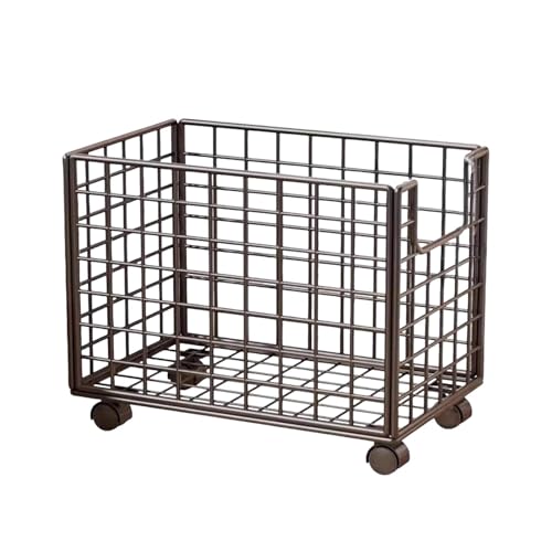 KiBcsLic Wäschewagen, Schmutzwäschekorb, Sortierständer, Mülleimer mit Stabilem Eisendesign, Geeignet für Badezimmer, Schwarz von KiBcsLic