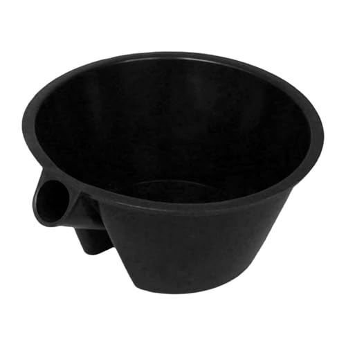 KiBcsLic Wasserkelle für Die Gartenbewässerung, Zum Lösen von Pflanzböden, Tasse, Großes Fassungsvermögen, Badelöffel, Gartenwerkzeugeimer für Die Küche zu Hau, Schwarz von KiBcsLic